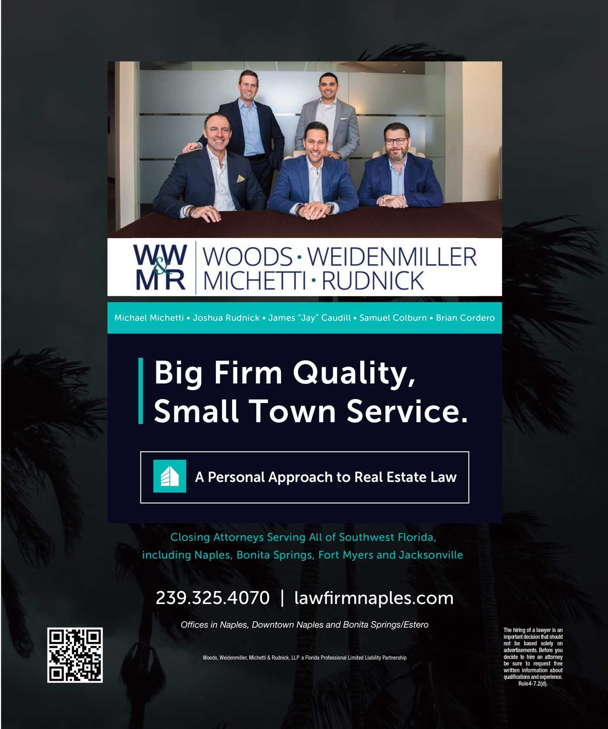 Woods, Weidenmiller, Michetti & Rudnick - Closing Attorneys